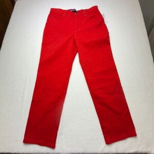 Gloria Vanderbilt Vibrant Red Straight Leg Jeans